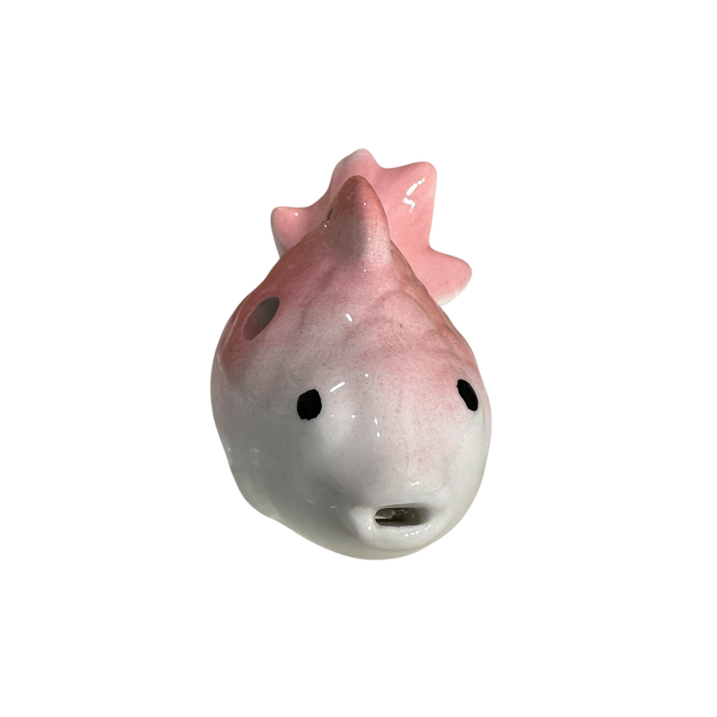 Ceramic Goldfish Ocarina Ocean Pink Music Frog Co