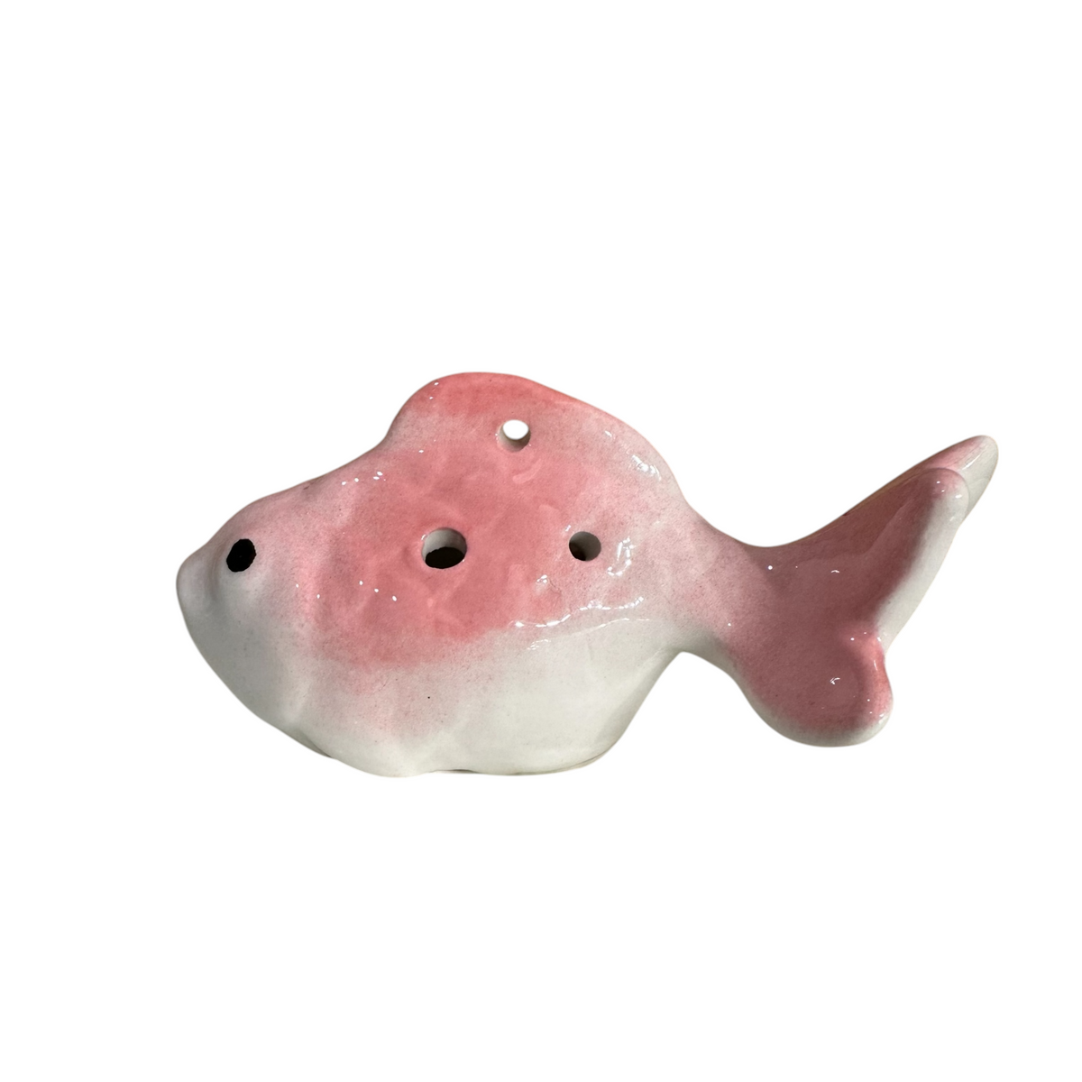 Ceramic Goldfish Ocarina Ocean Pink Music Frog Co