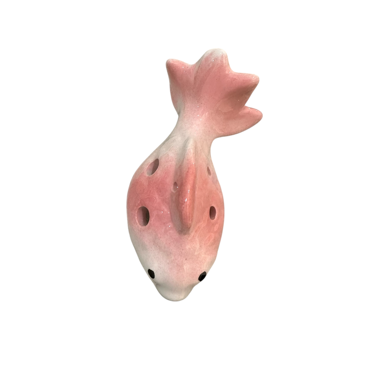 Ceramic Goldfish Ocarina Ocean Pink Music Frog Co