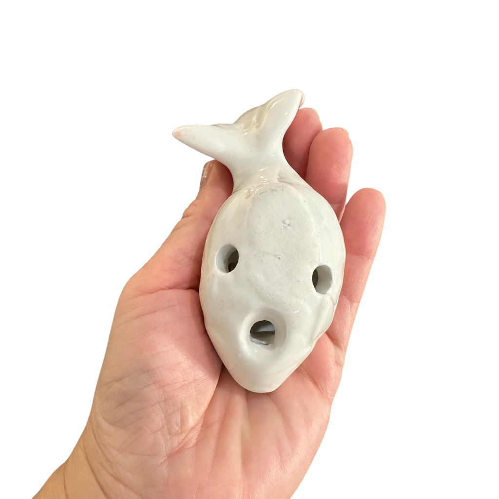 Ceramic Goldfish Ocarina Ocean Pink Music Frog Co