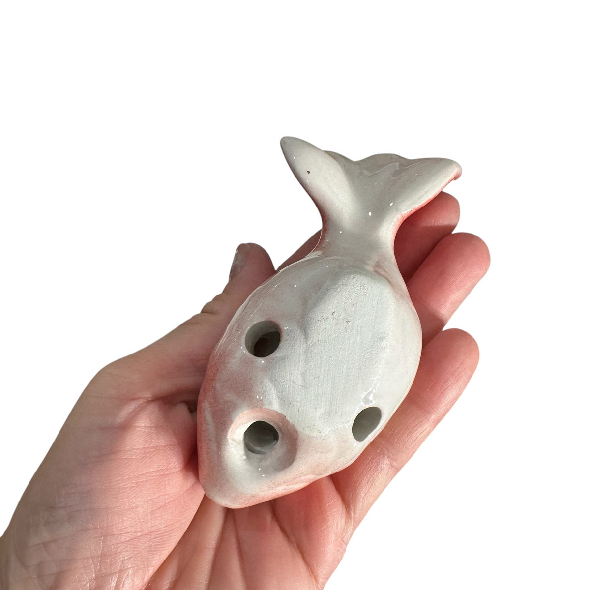 Ceramic Goldfish Ocarina Ocean Red Music Frog Co
