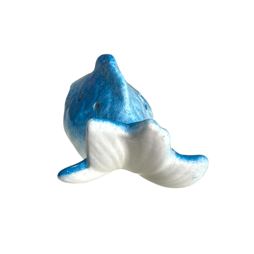 Ceramic Goldfish Ocarina Ocean Light Blue Music Frog Co