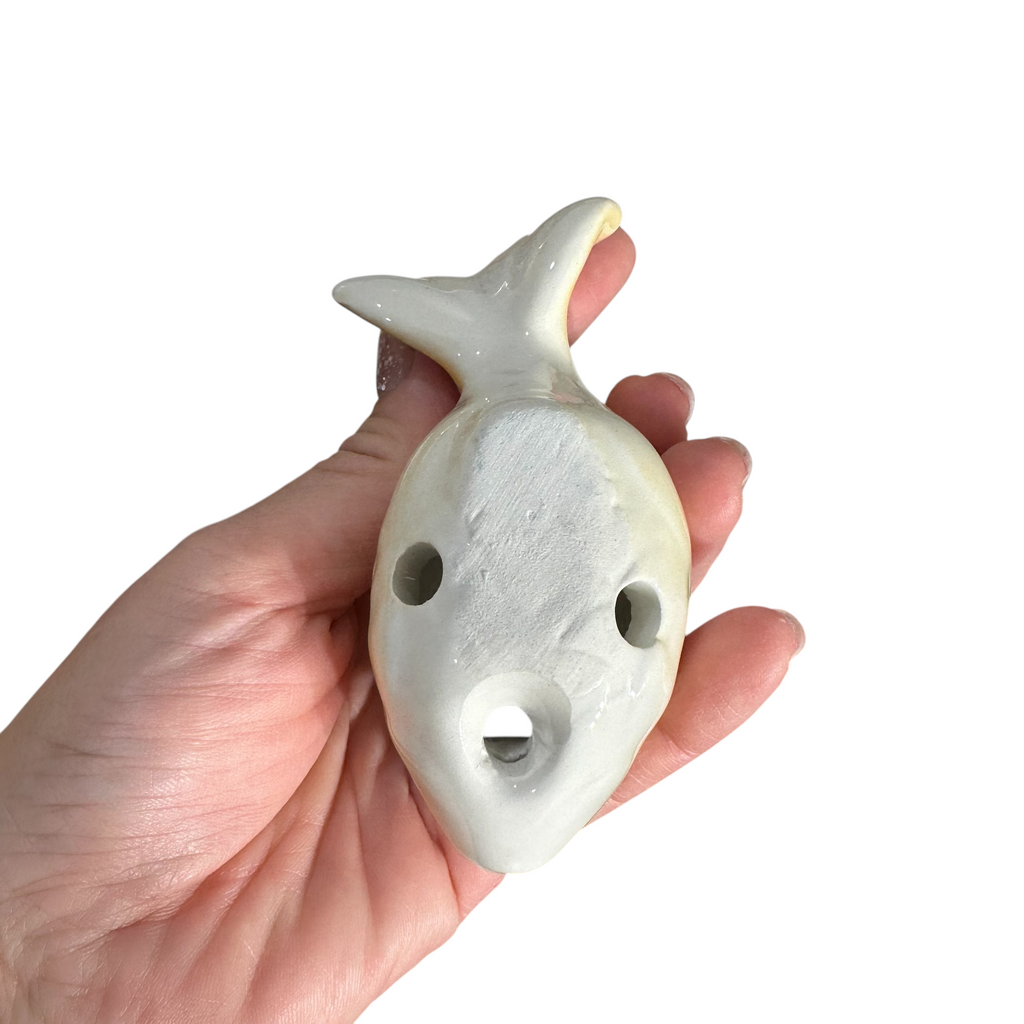 Ceramic Goldfish Ocarina Ocean Orange Music Frog Co