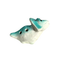 Ceramic Dinosaur Ocarina Teal Music Frog Co