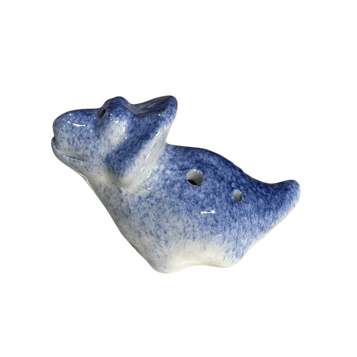 Ceramic Dinosaur Ocarina Navy Music Frog Co