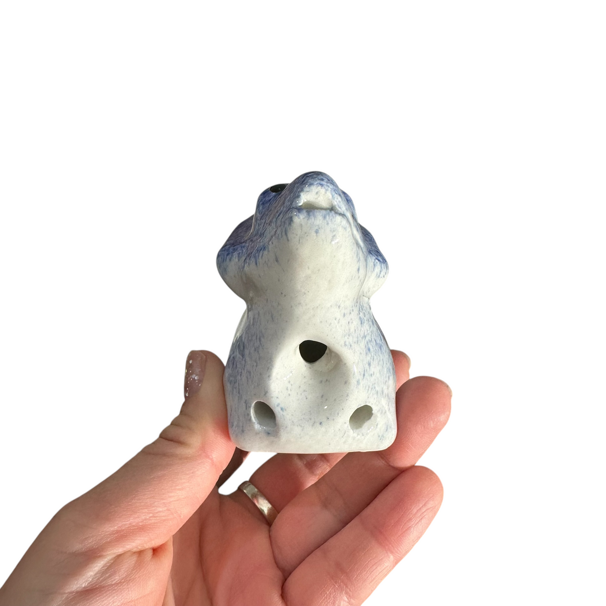 Ceramic Dinosaur Ocarina Navy Music Frog Co