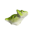 Ceramic Dinosaur Ocarina Green Music Frog Co