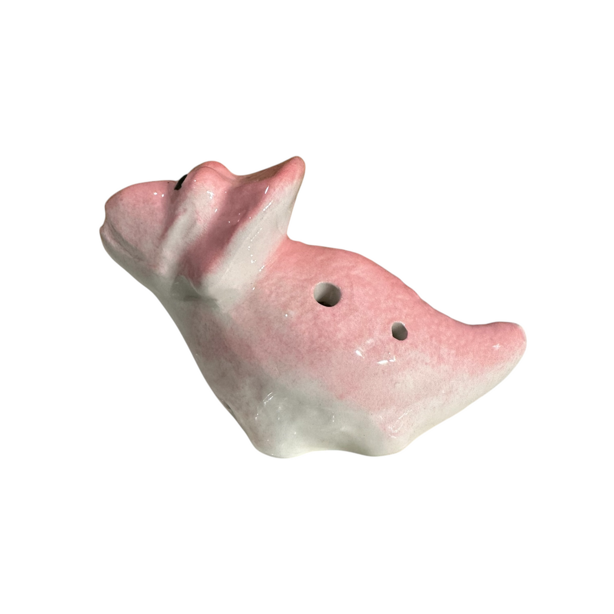 Ceramic Dinosaur Ocarina Pink Music Frog Co