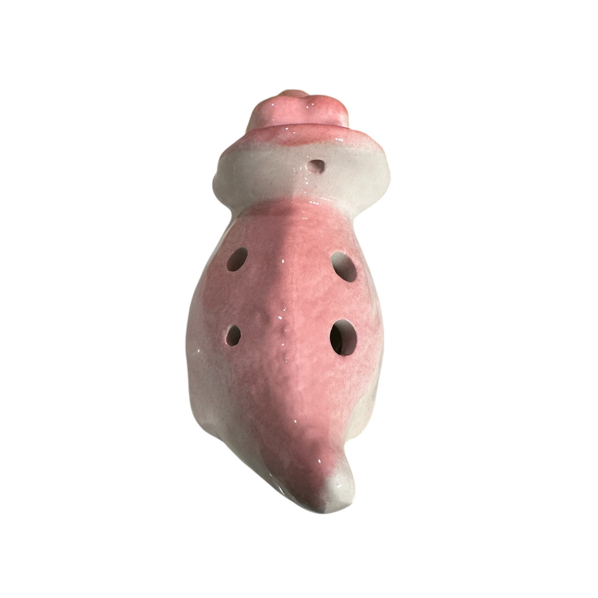 Ceramic Dinosaur Ocarina Pink Music Frog Co