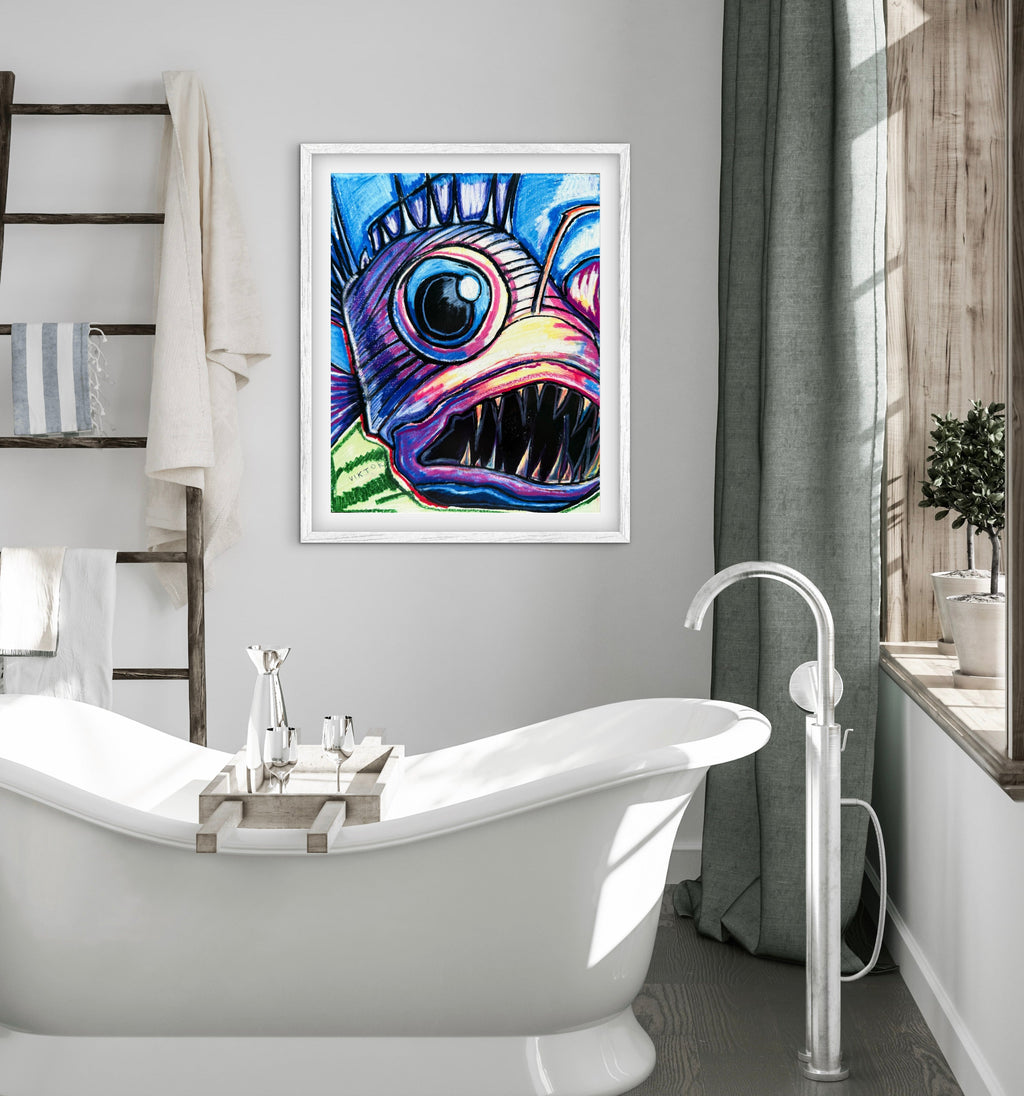 Angler Fish  - Art Prints Vichy's Art