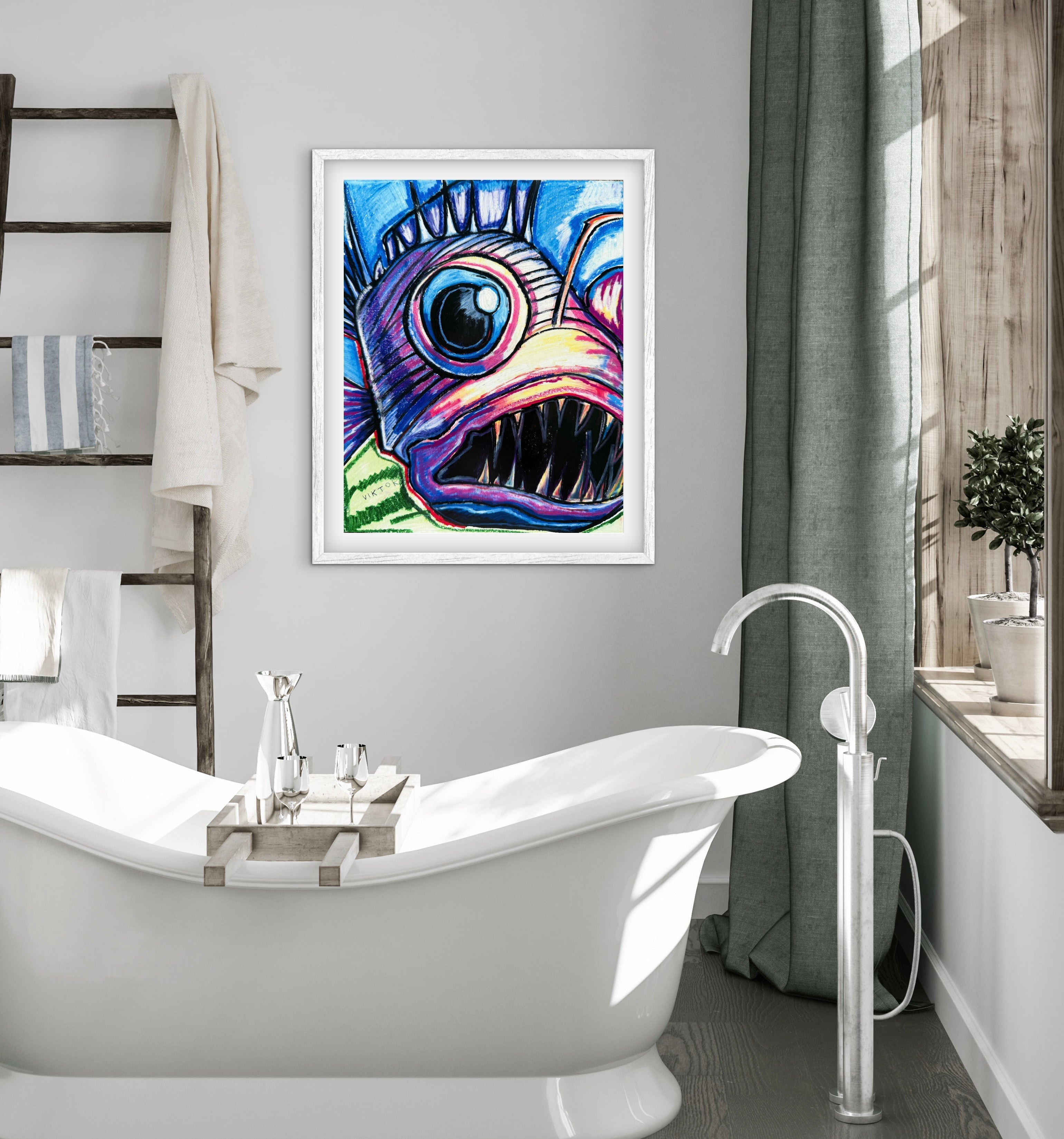 Angler Fish  - Art Prints Vichy's Art