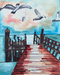 Coastal Seagulls - Art Prints Vichy's Art