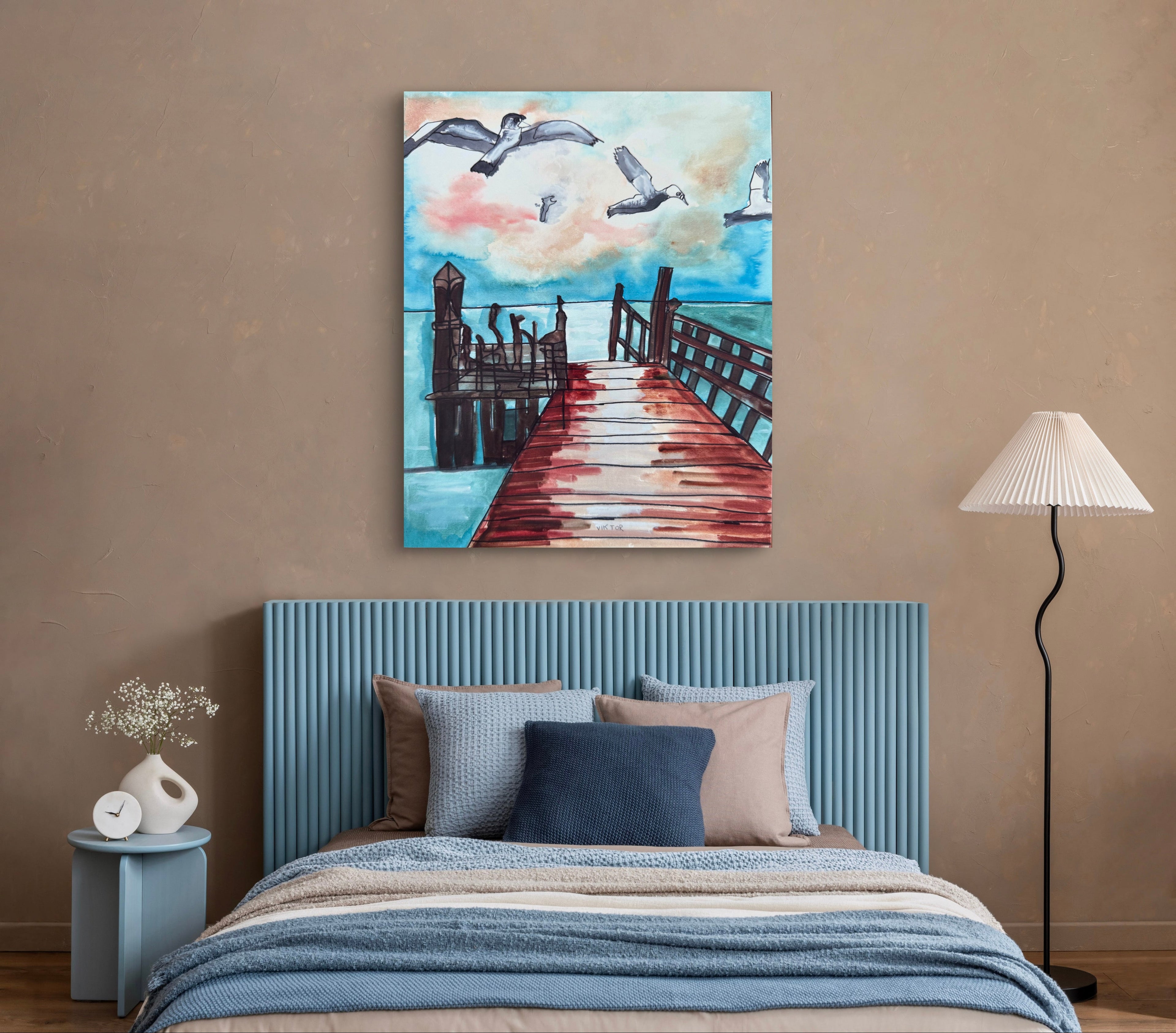 Coastal Seagulls - Art Prints Vichy's Art