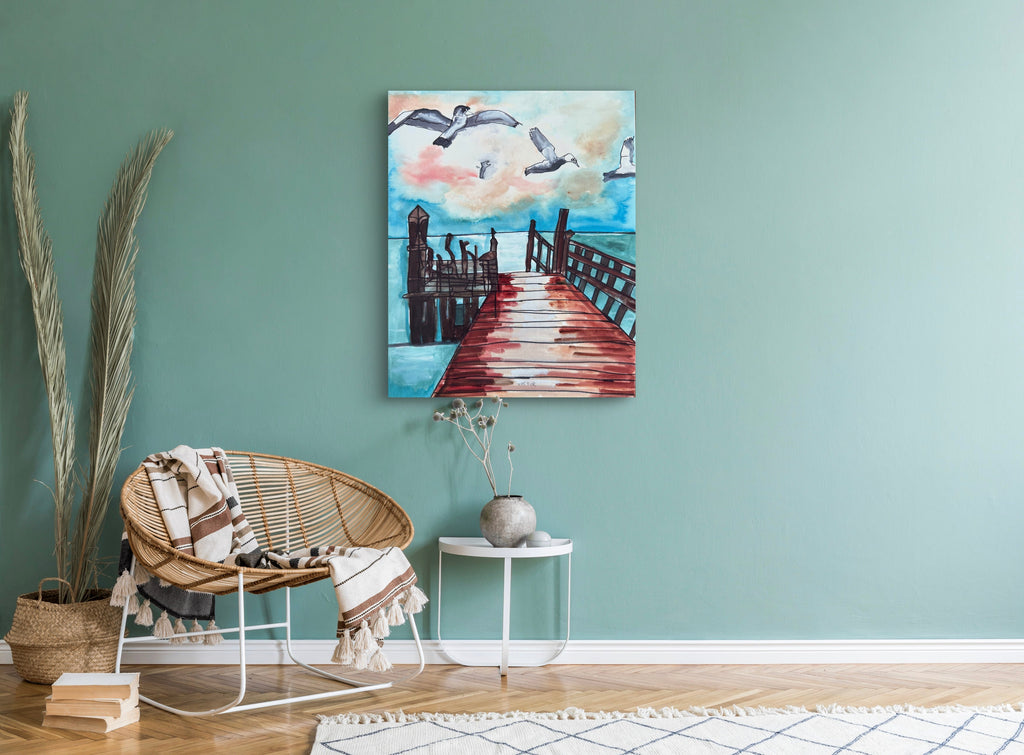 Coastal Seagulls - Art Prints Vichy's Art
