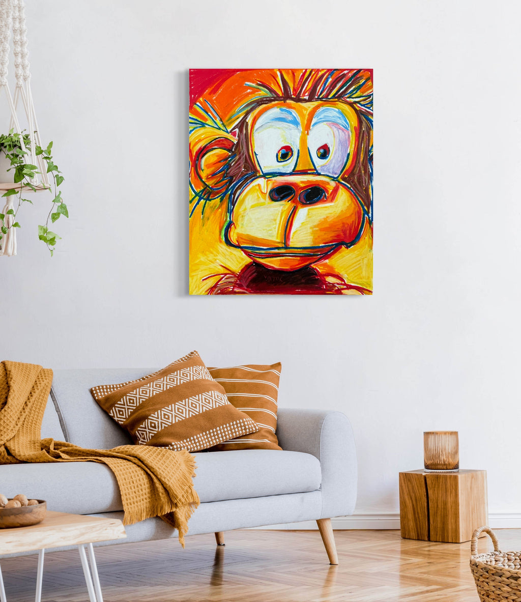 The Silly Monkey - Art Prints Vichy's Art