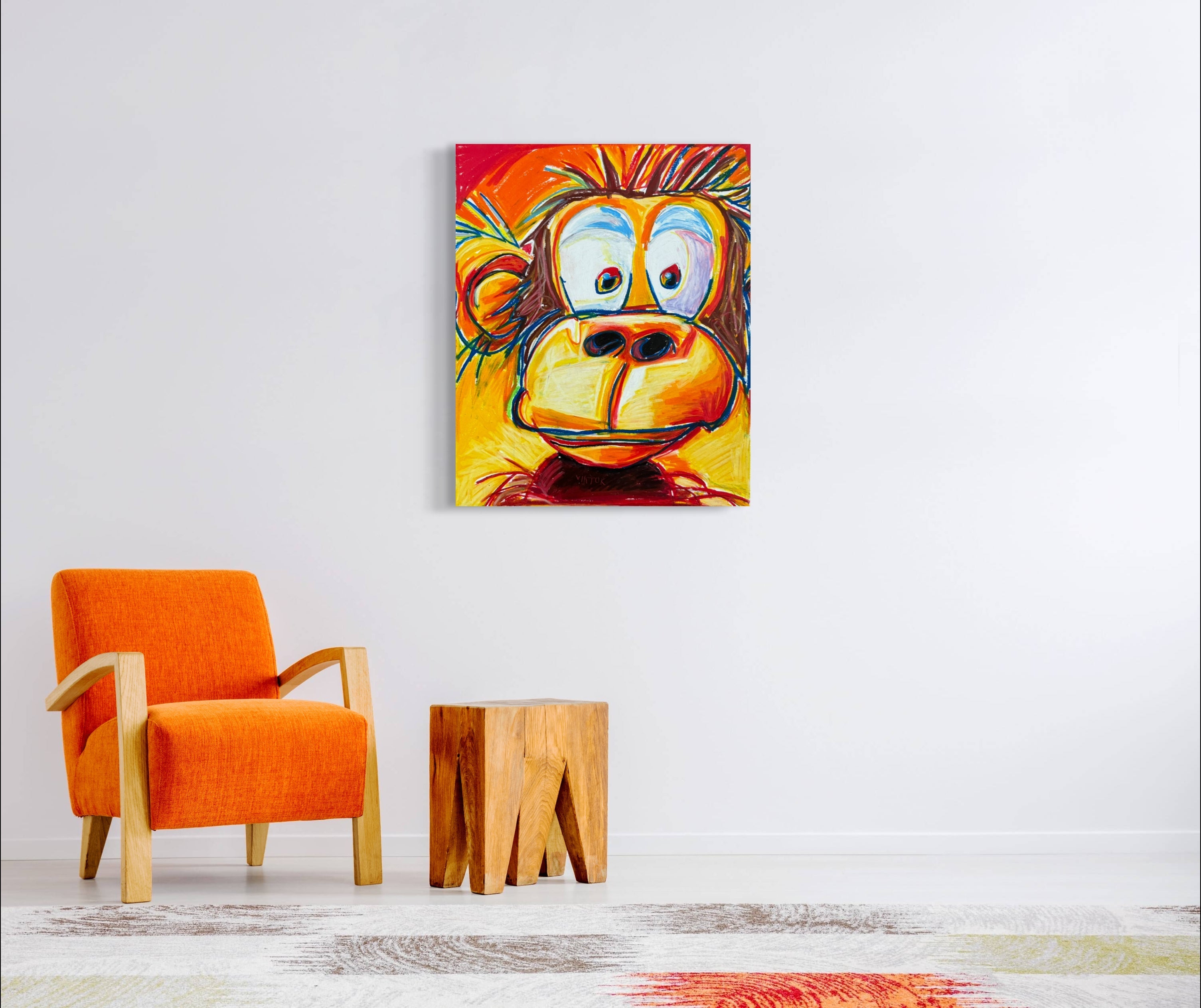 The Silly Monkey - Art Prints Vichy's Art