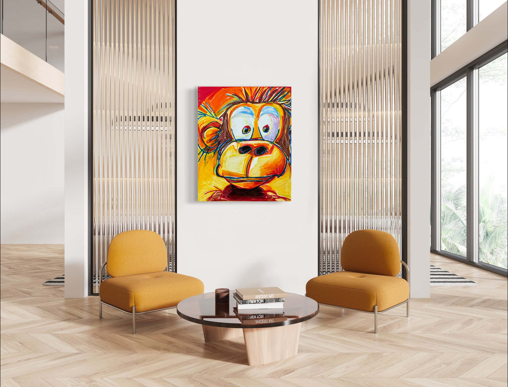 The Silly Monkey - Art Prints Vichy's Art