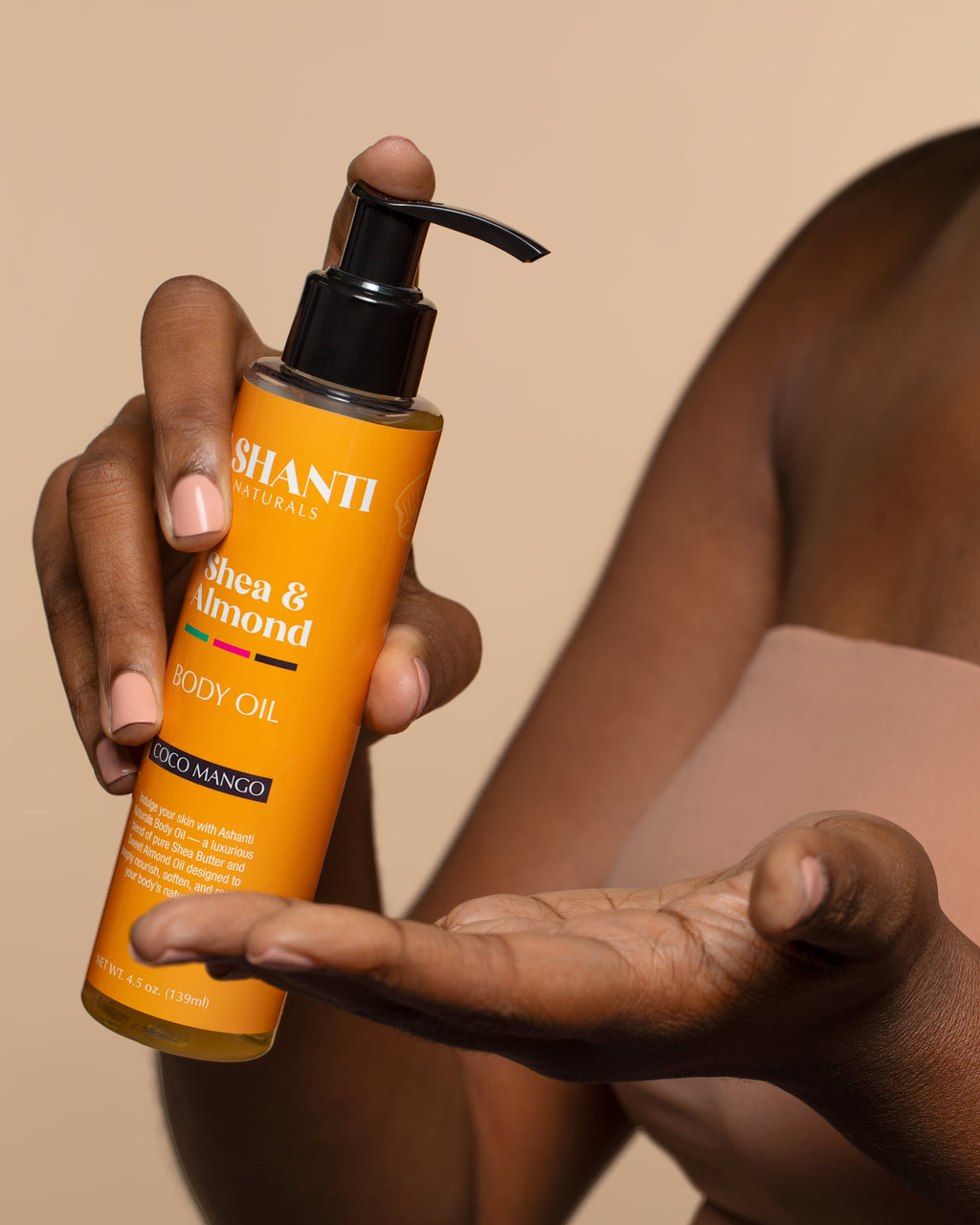 ASHANTI NATURALS Shea & Sweet Almond Body Oil - Coco Mango AshantiNaturals