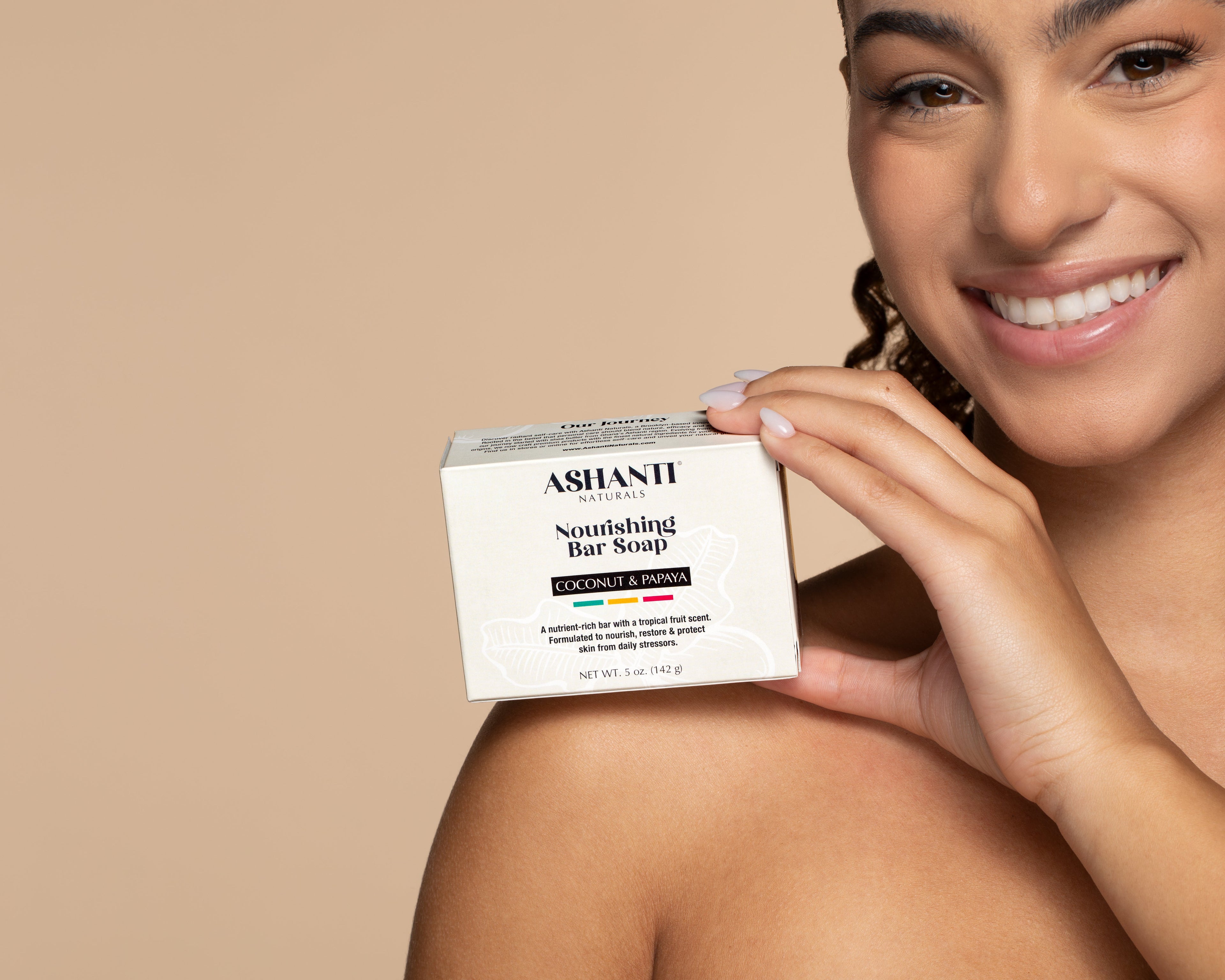 ASHANTI NATURALS Nourishing Coconut & Papaya Soap Bar AshantiNaturals