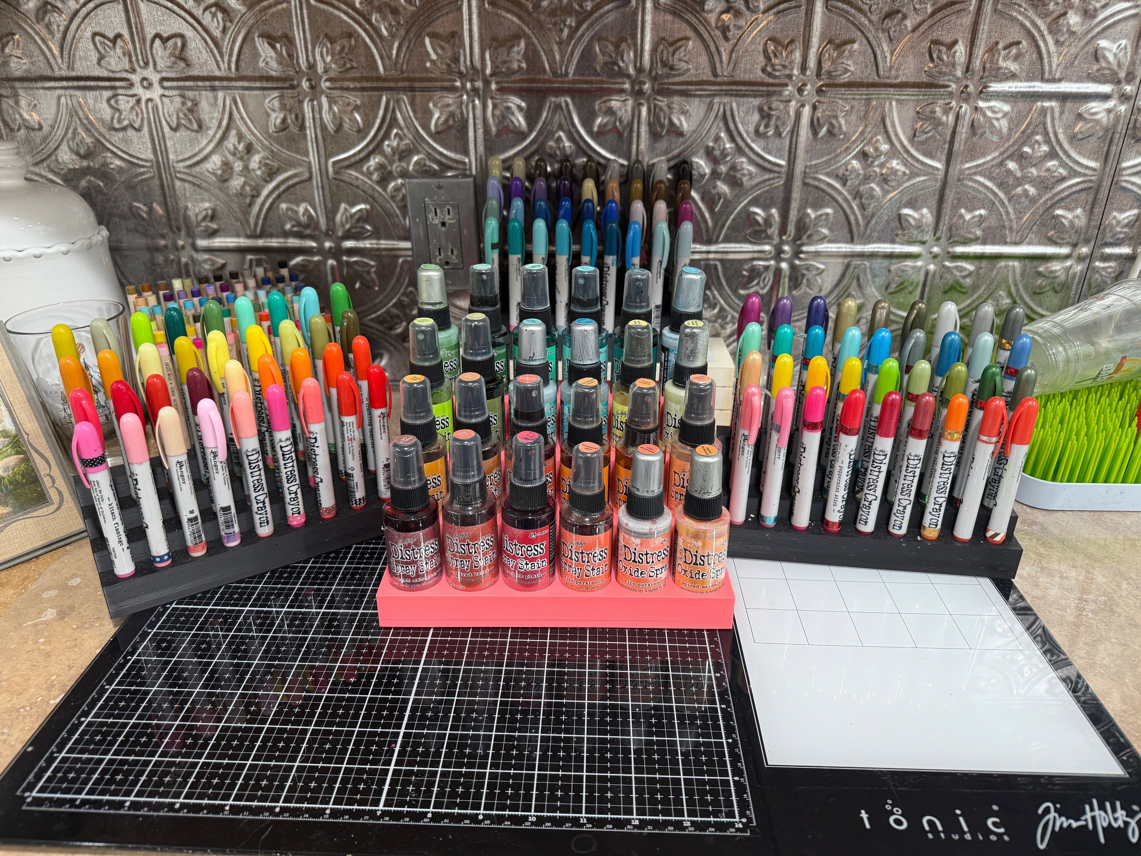Tim Holtz Distress Spray Stain Caddy, Holds 24 Bottles, Made to Order in 10 Colors Y-Axis Printing LLC