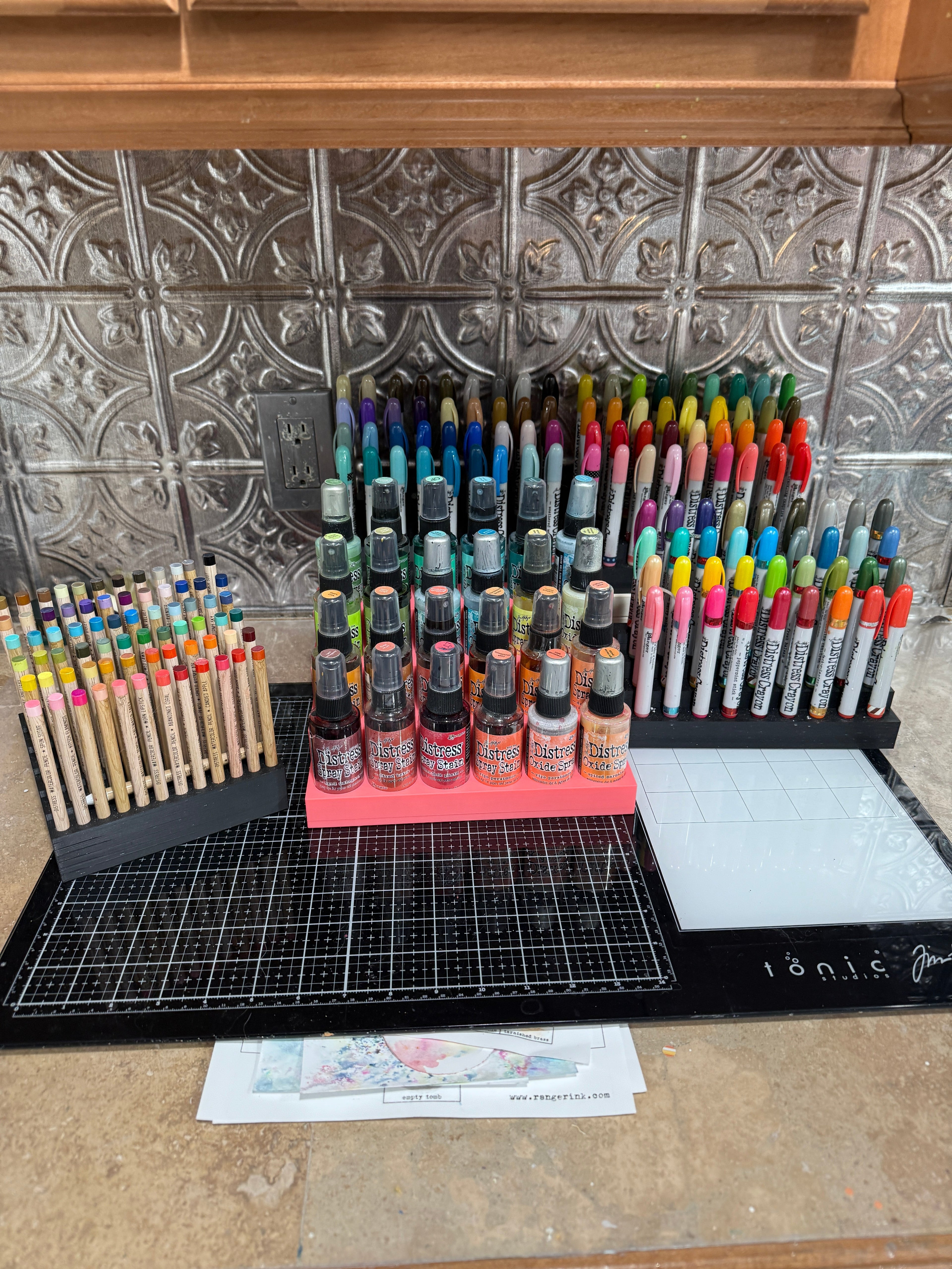 Tim Holtz Distress Spray Stain Caddy, Holds 24 Bottles, Made to Order in 10 Colors Y-Axis Printing LLC