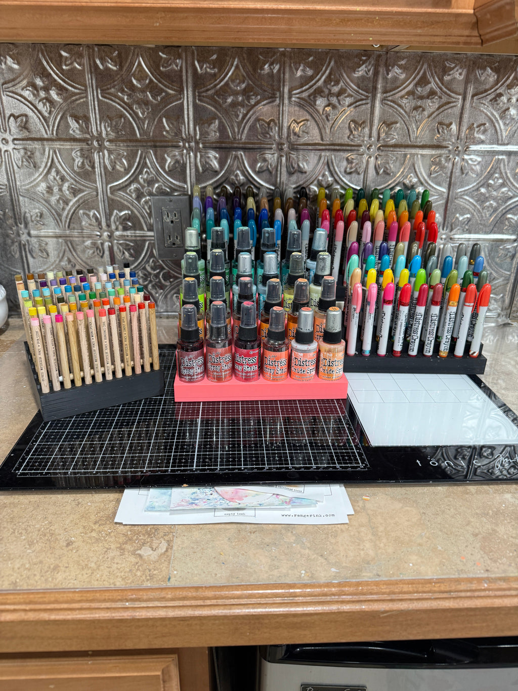 Tim Holtz Distress Spray Stain Caddy, Holds 24 Bottles, Made to Order in 10 Colors Y-Axis Printing LLC