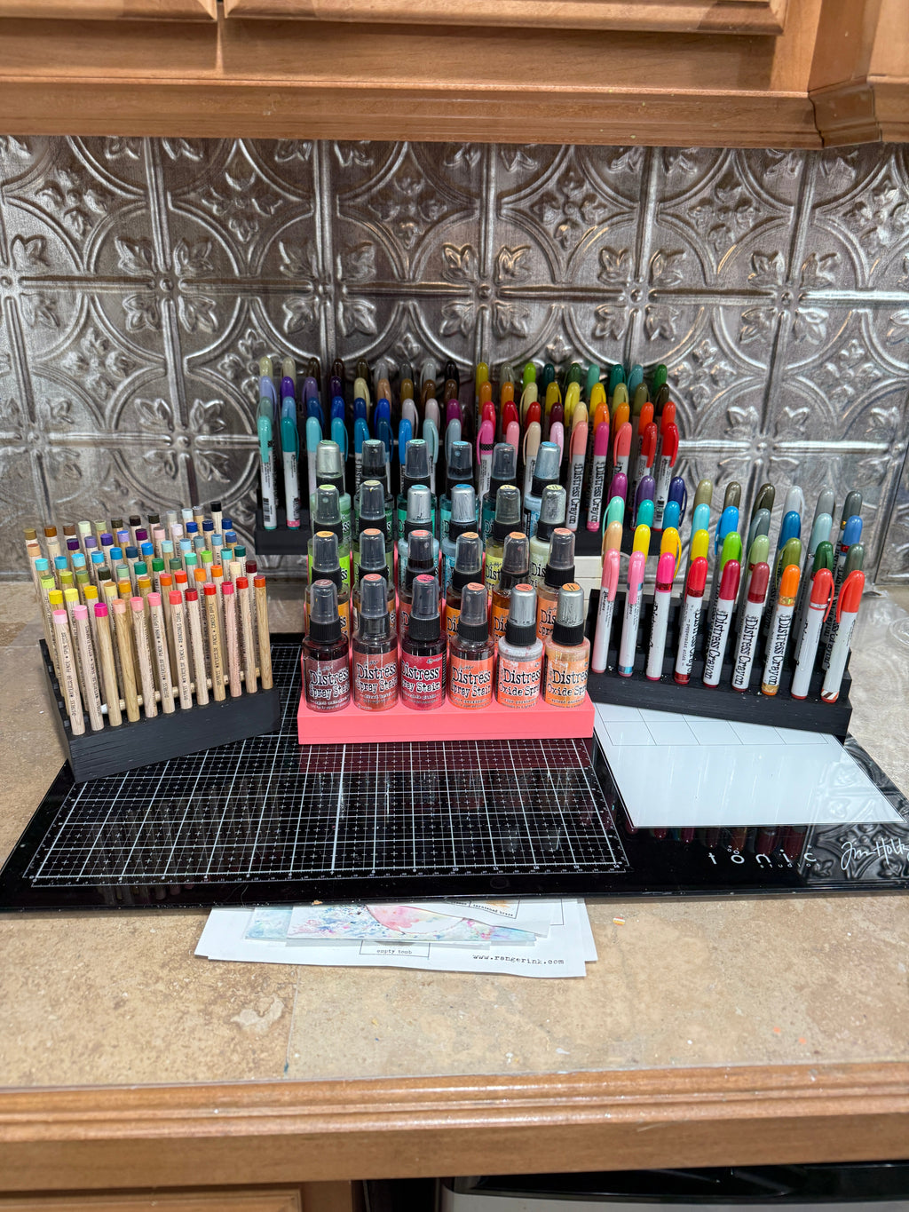 Tim Holtz Distress Spray Stain Caddy, Holds 24 Bottles, Made to Order in 10 Colors Y-Axis Printing LLC