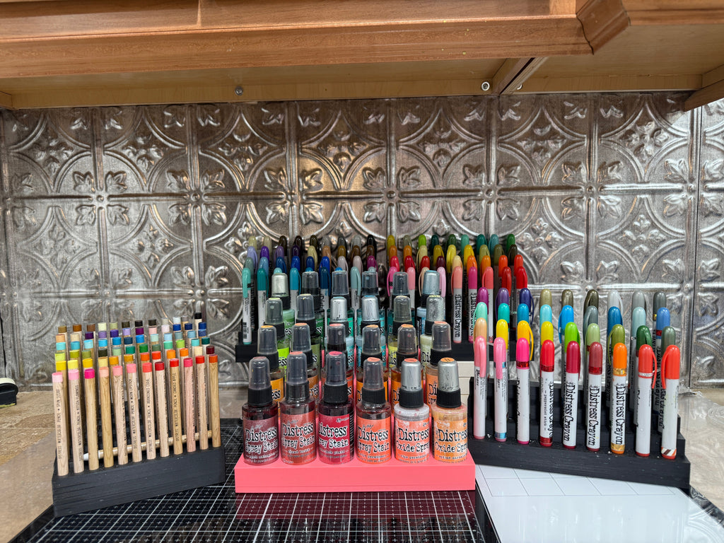Tim Holtz Distress Spray Stain Caddy, Holds 24 Bottles, Made to Order in 10 Colors Y-Axis Printing LLC