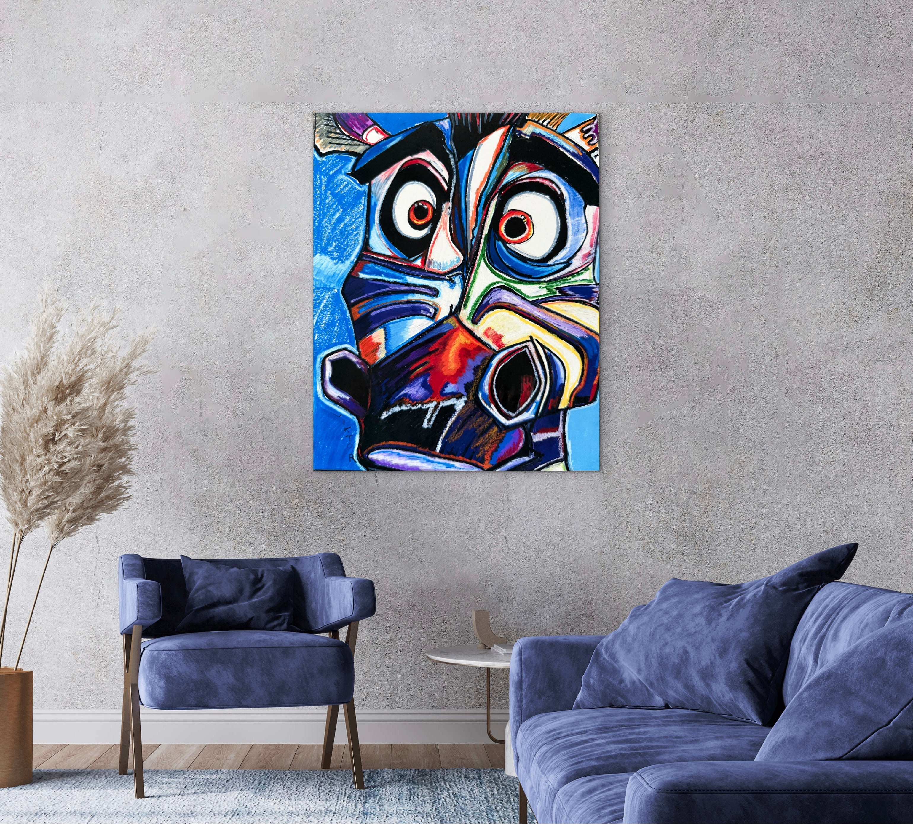 Zebra in Violet - Art Prints Vichy's Art