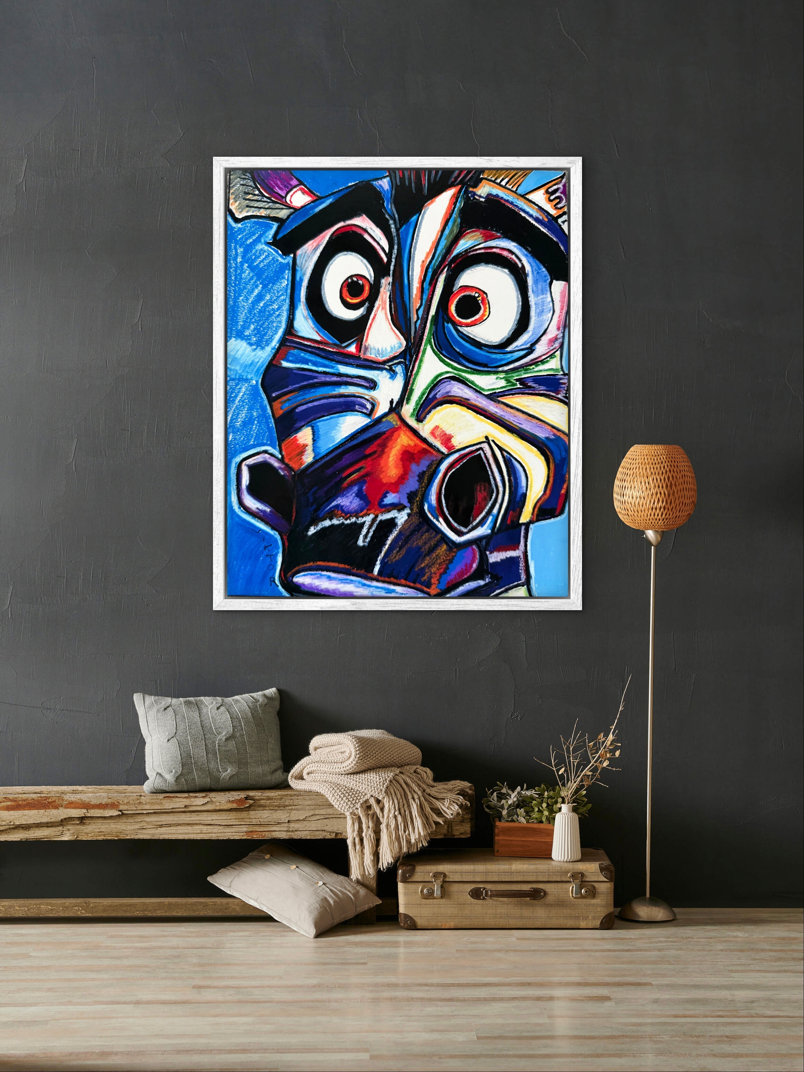 Zebra in Violet - Art Prints Vichy's Art