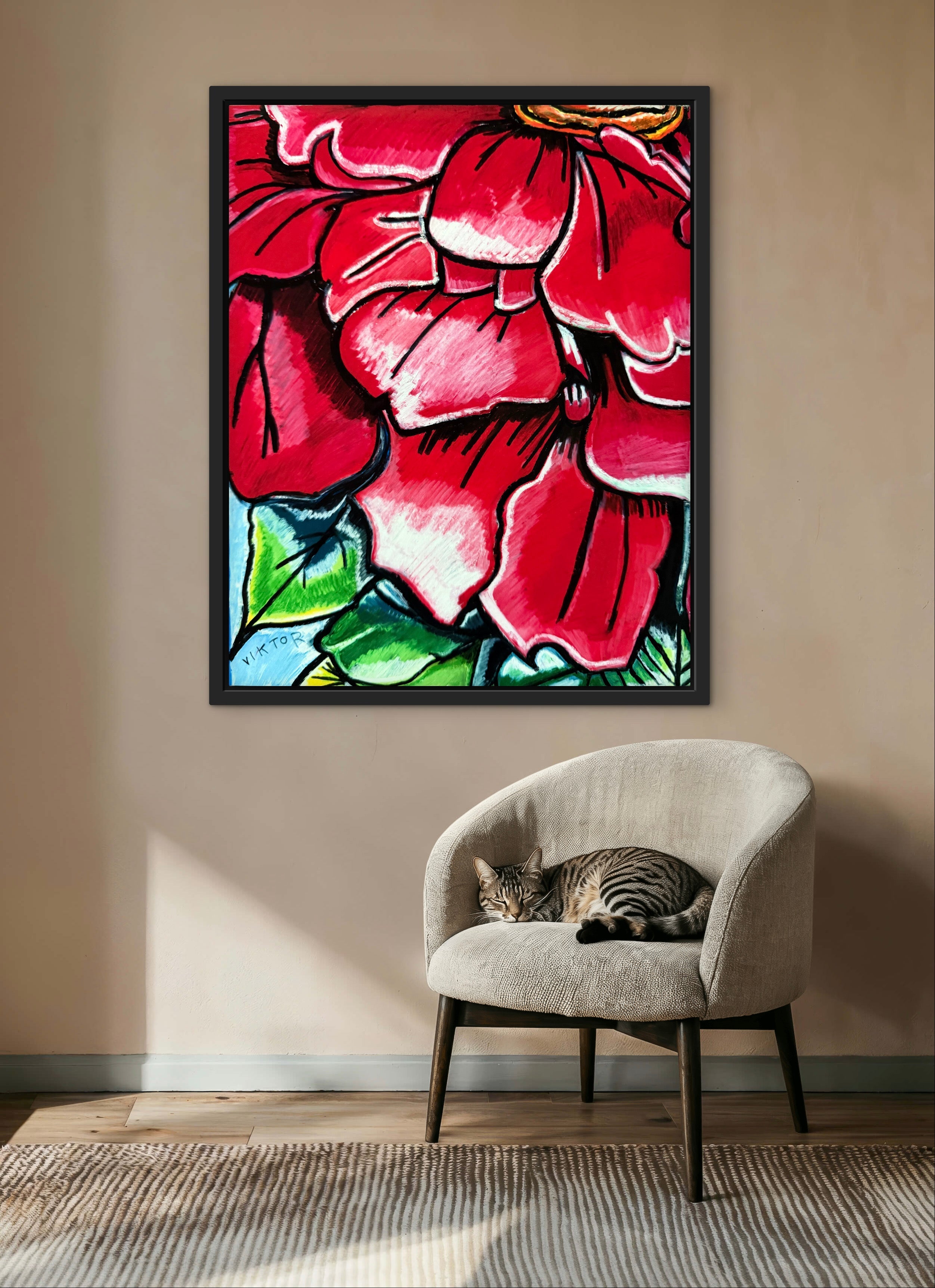 Zinnia Ember - Art Prints Vichy's Art