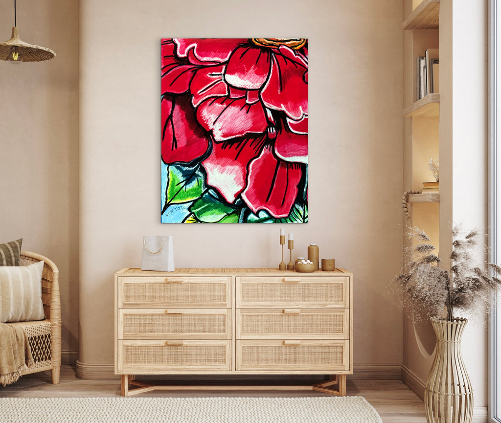 Zinnia Ember - Art Prints Vichy's Art
