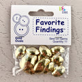1391 Gold Ovals - Favorite Findings - Sew-on Gems The Attic Exchange