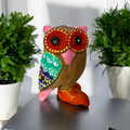 Pink-Nosed Owl with Red Eyes Music Frog Co