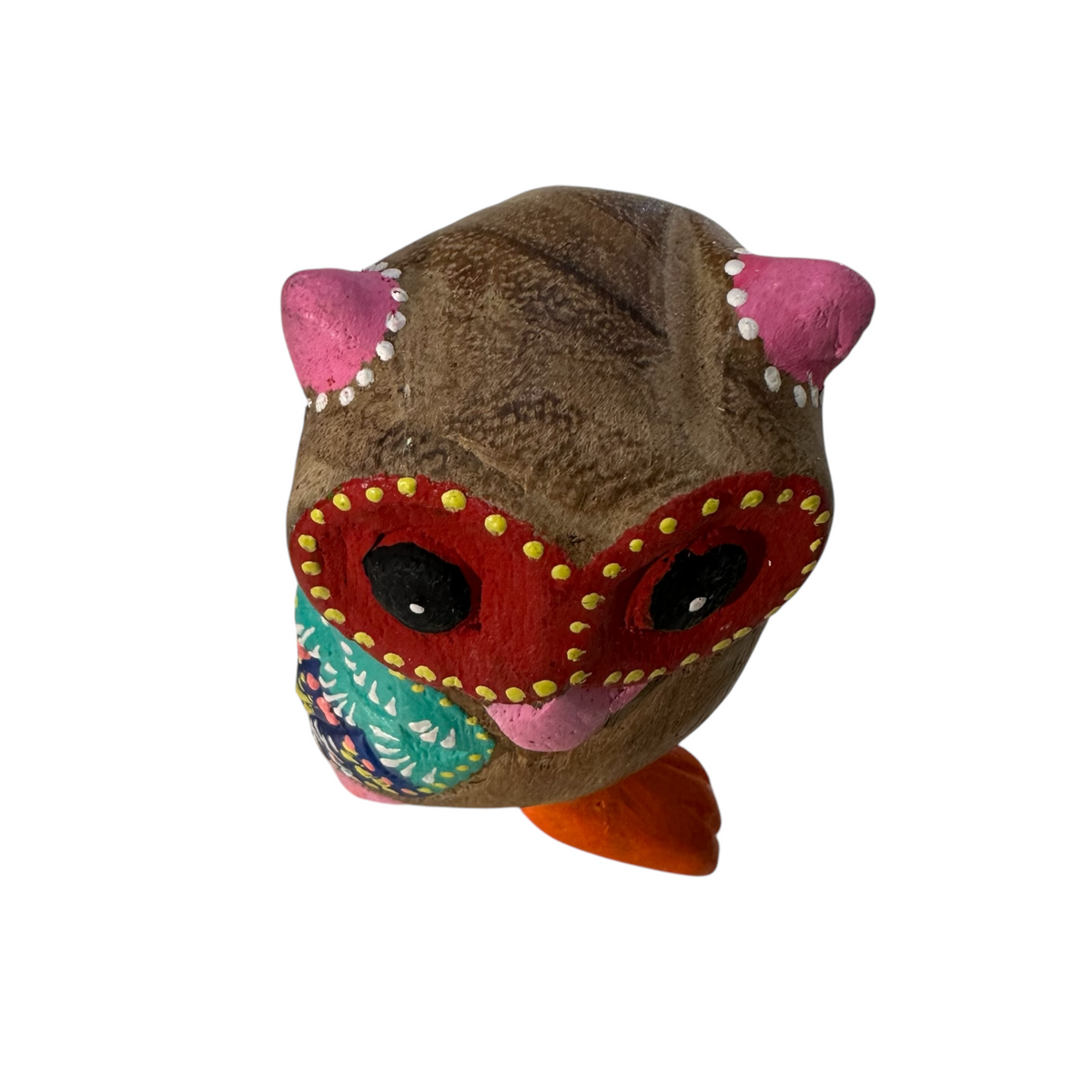 Pink-Nosed Owl with Red Eyes Music Frog Co
