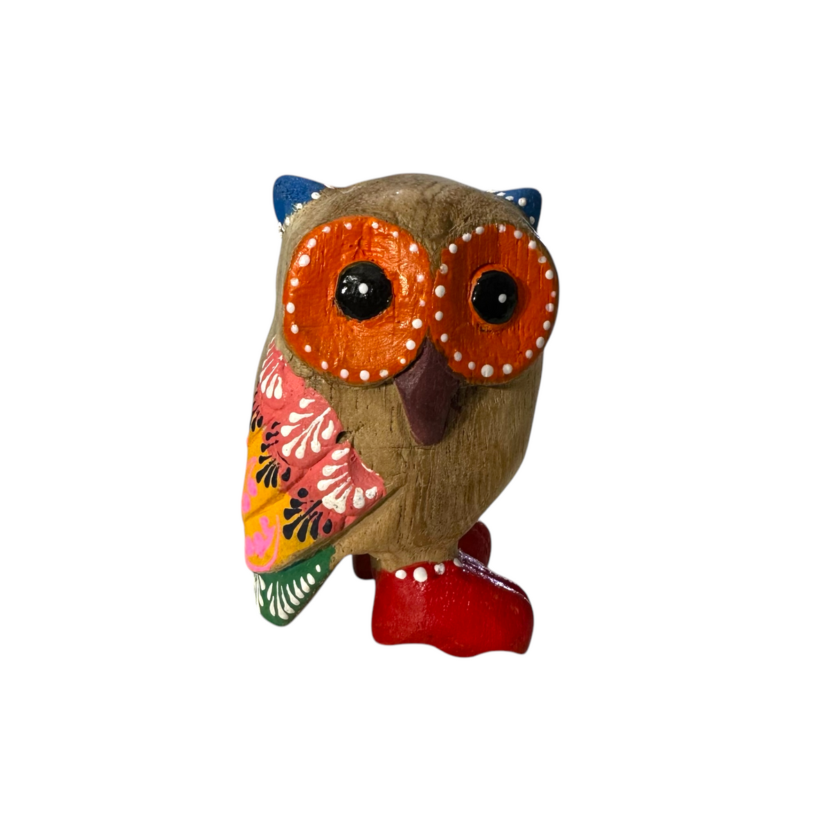 Red-Boot Owl with Blue Ears Music Frog Co