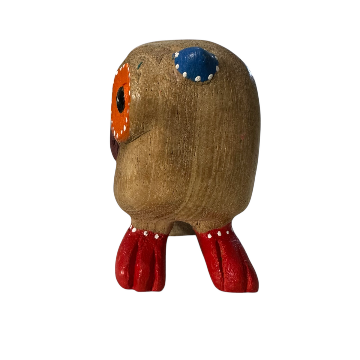 Red-Boot Owl with Blue Ears Music Frog Co