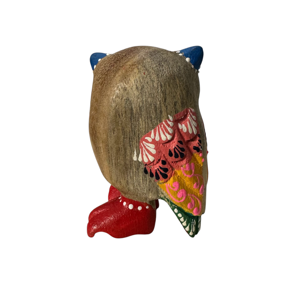 Red-Boot Owl with Blue Ears Music Frog Co