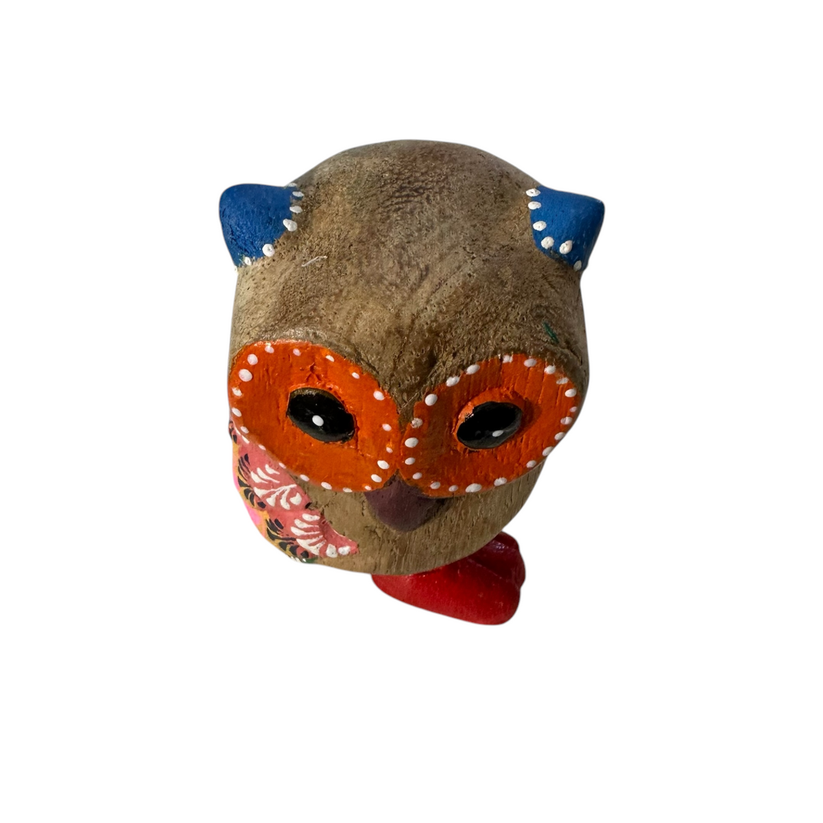 Red-Boot Owl with Blue Ears Music Frog Co