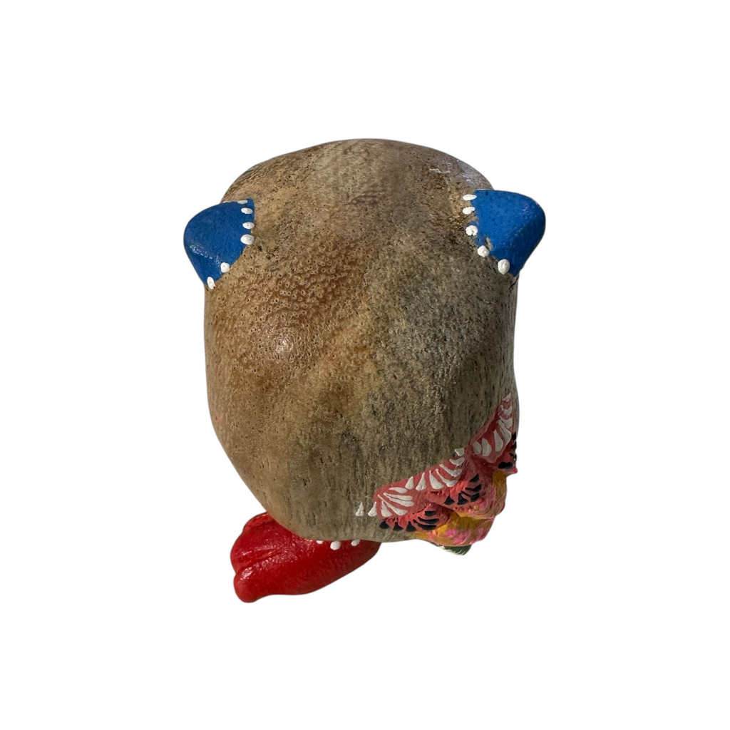 Red-Boot Owl with Blue Ears Music Frog Co