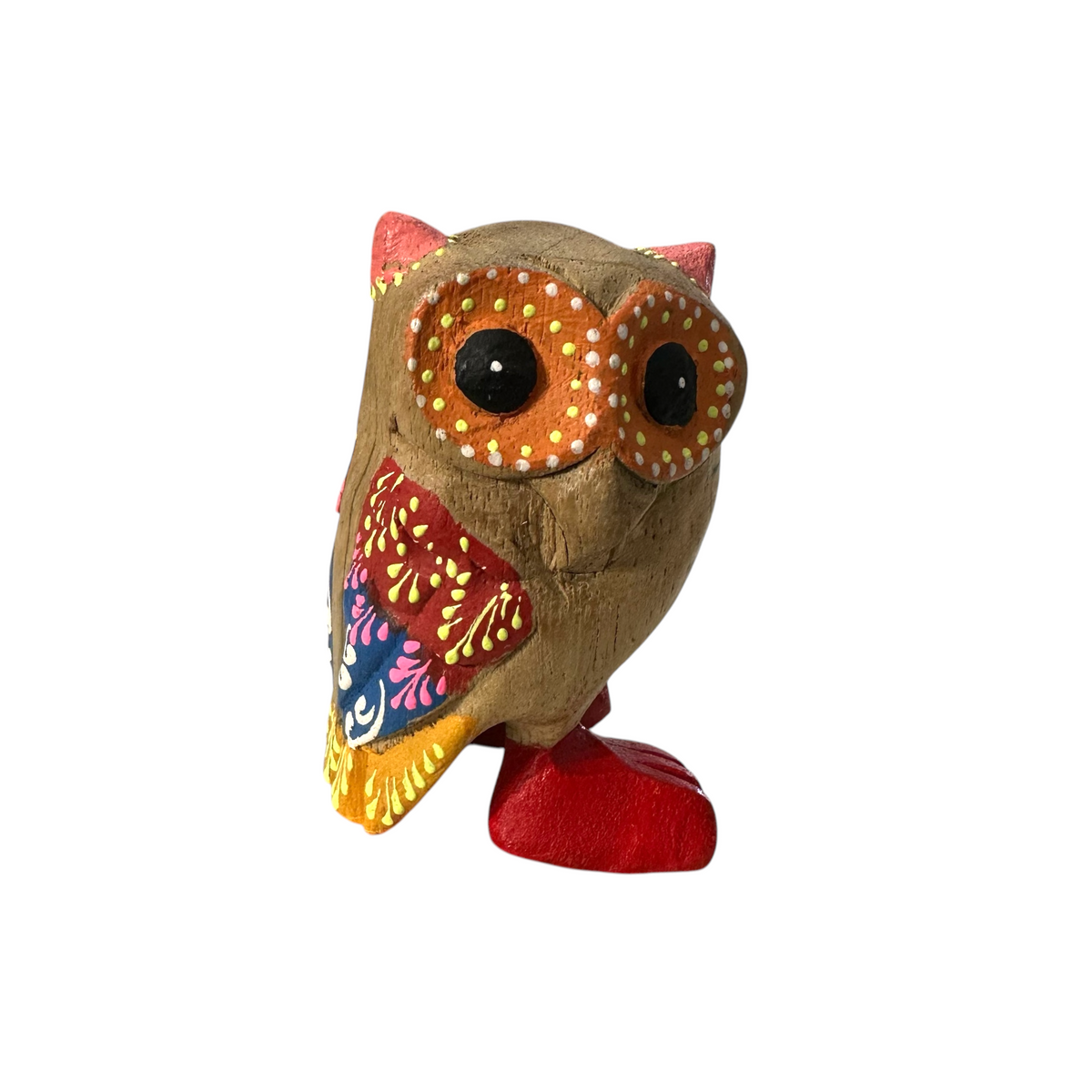 Yellow-Spotted Owl with Red Boots Music Frog Co