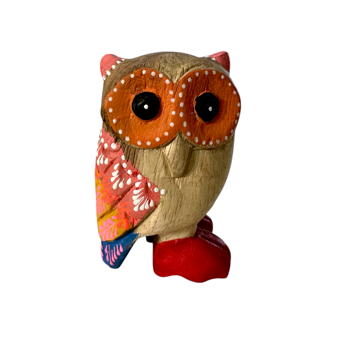 Pink-Eared Owl with Red Boots Music Frog Co