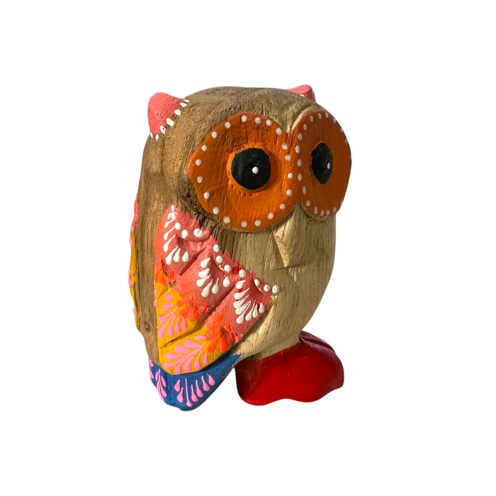 Pink-Eared Owl with Red Boots Music Frog Co