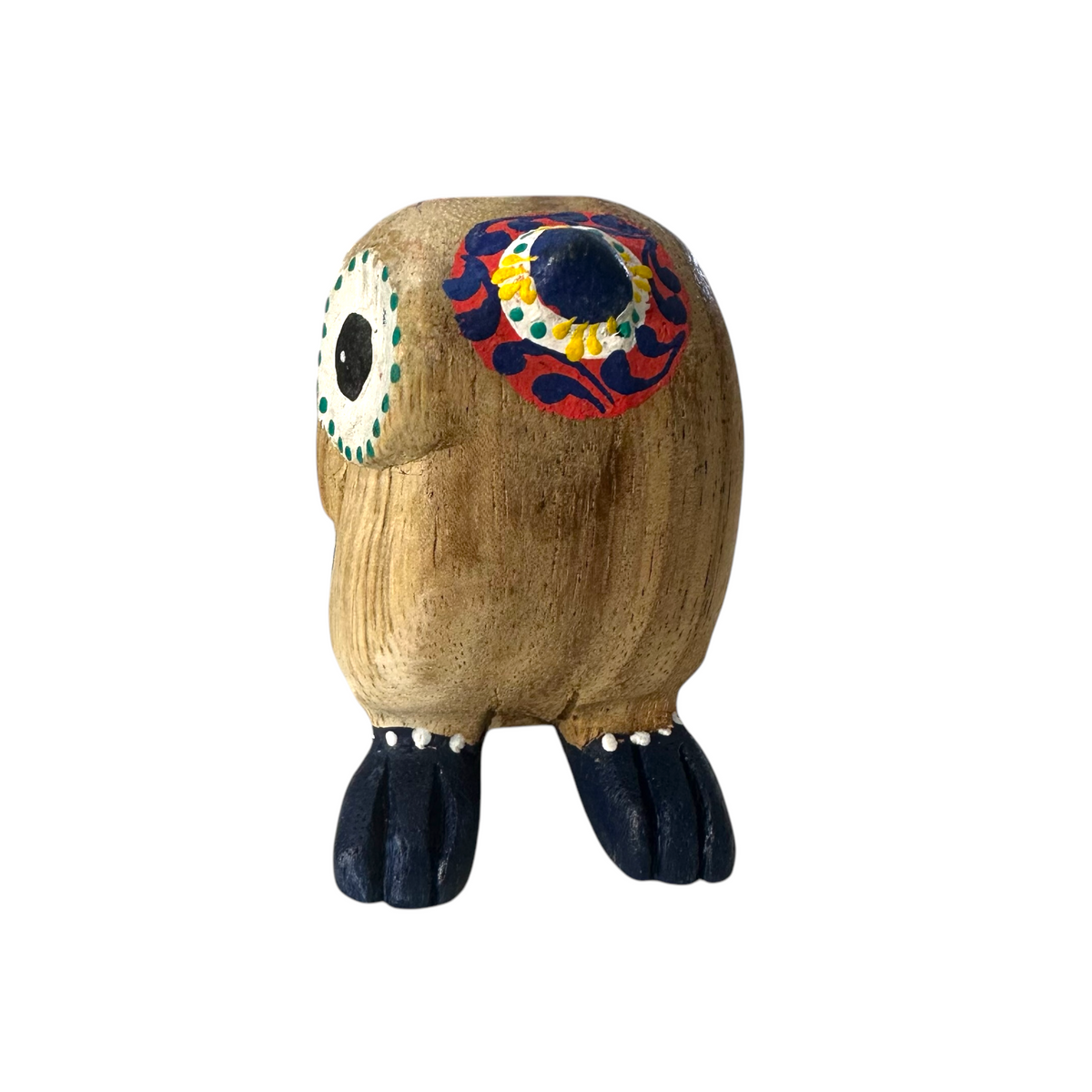 White-Eyed Owl with Orange Eyes Music Frog Co