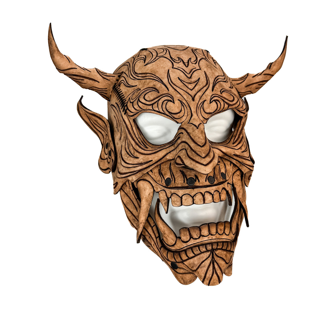 Leather Oni Mask Printable Pattern Rockwell Masks