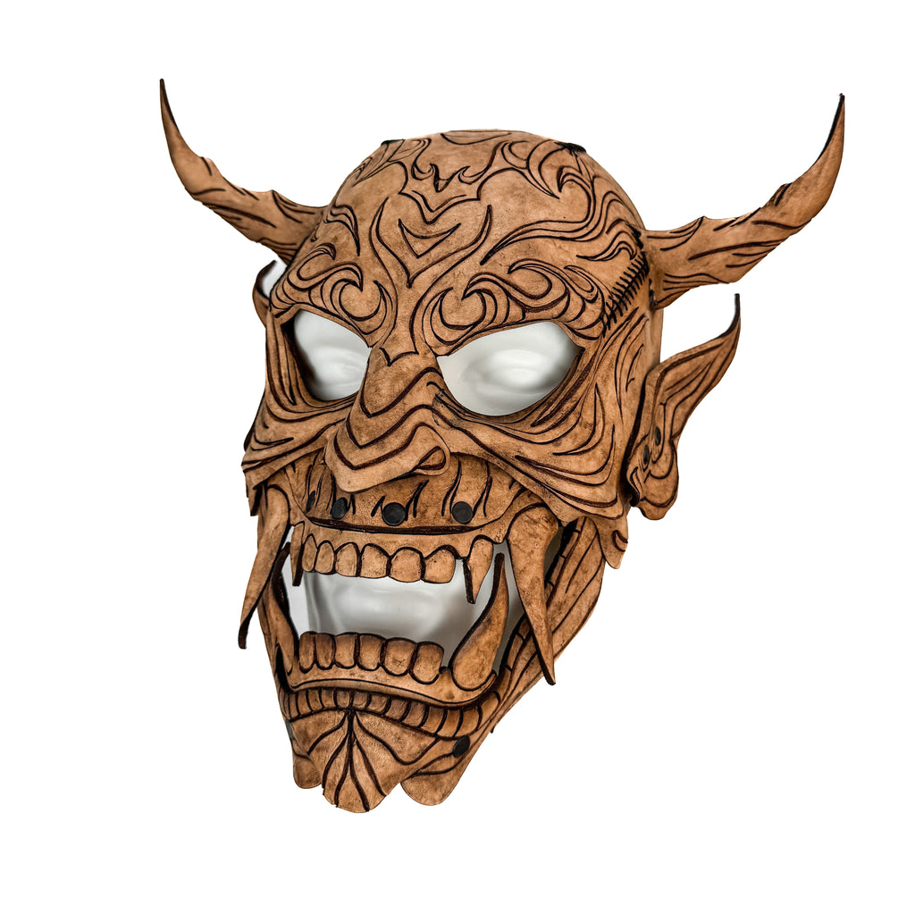 Leather Oni Mask Printable Pattern Rockwell Masks