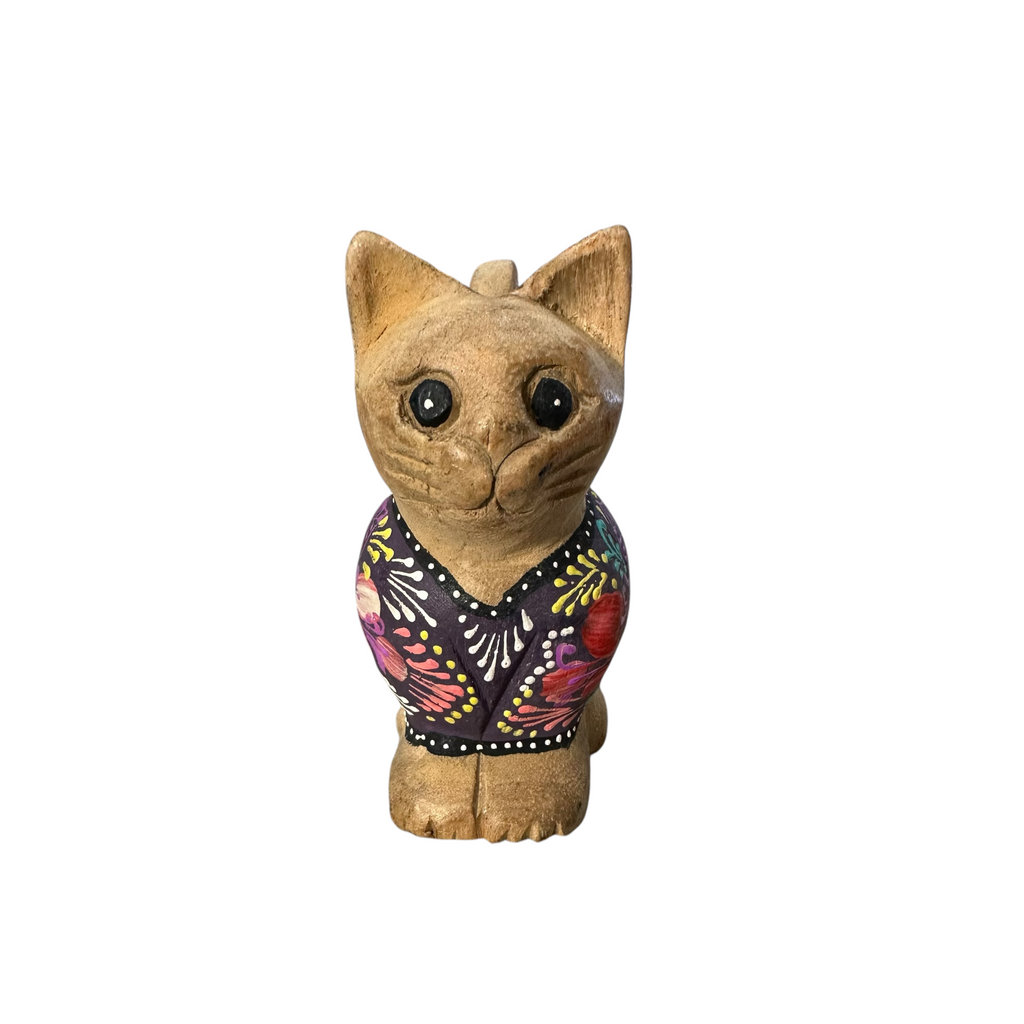 Brown with Dark Floral – Twilight Whiskers Cat Music Frog Co
