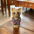 Brown with Dark Floral – Twilight Whiskers Cat Music Frog Co