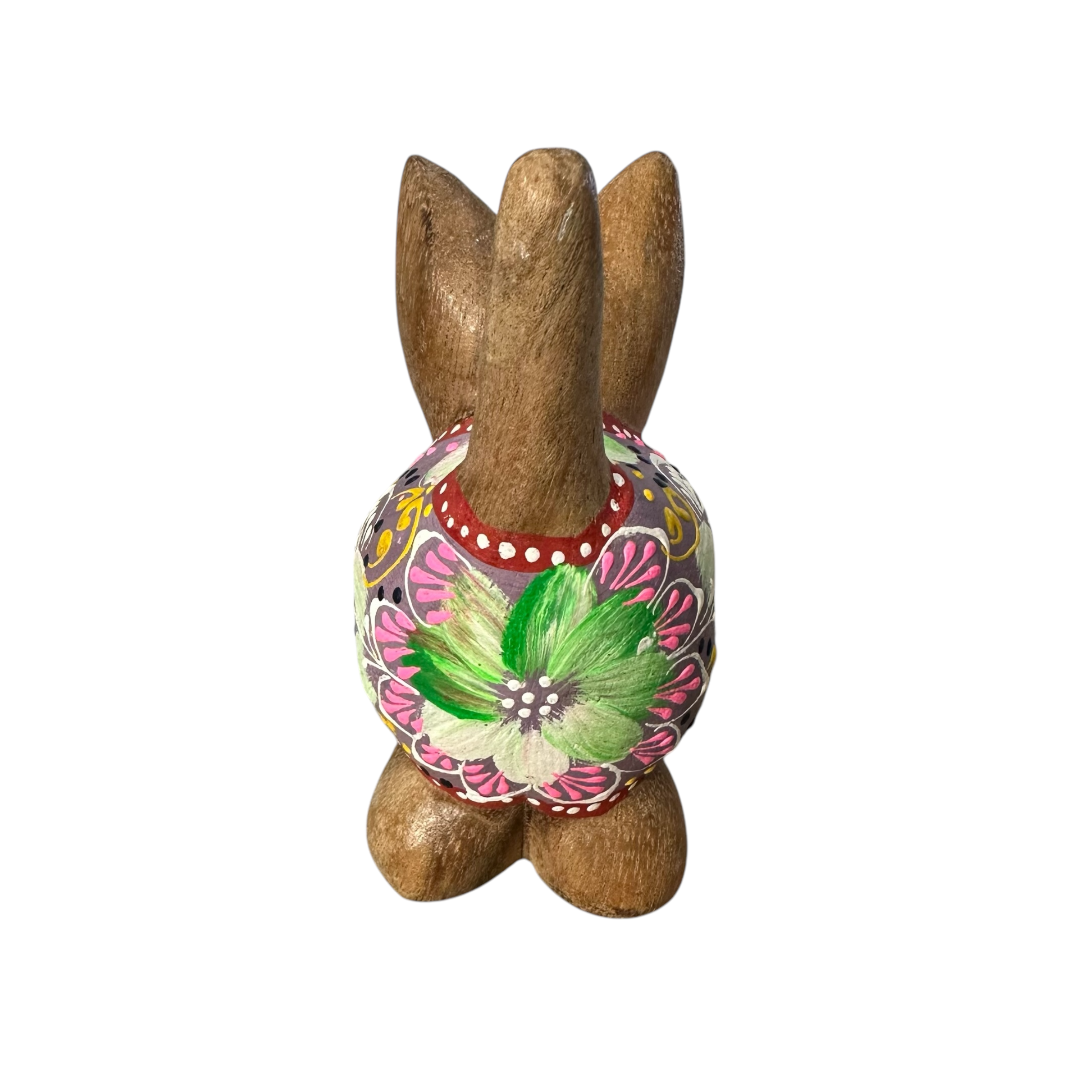 Brown with Purple Floral – Amethyst Charm Cat Music Frog Co