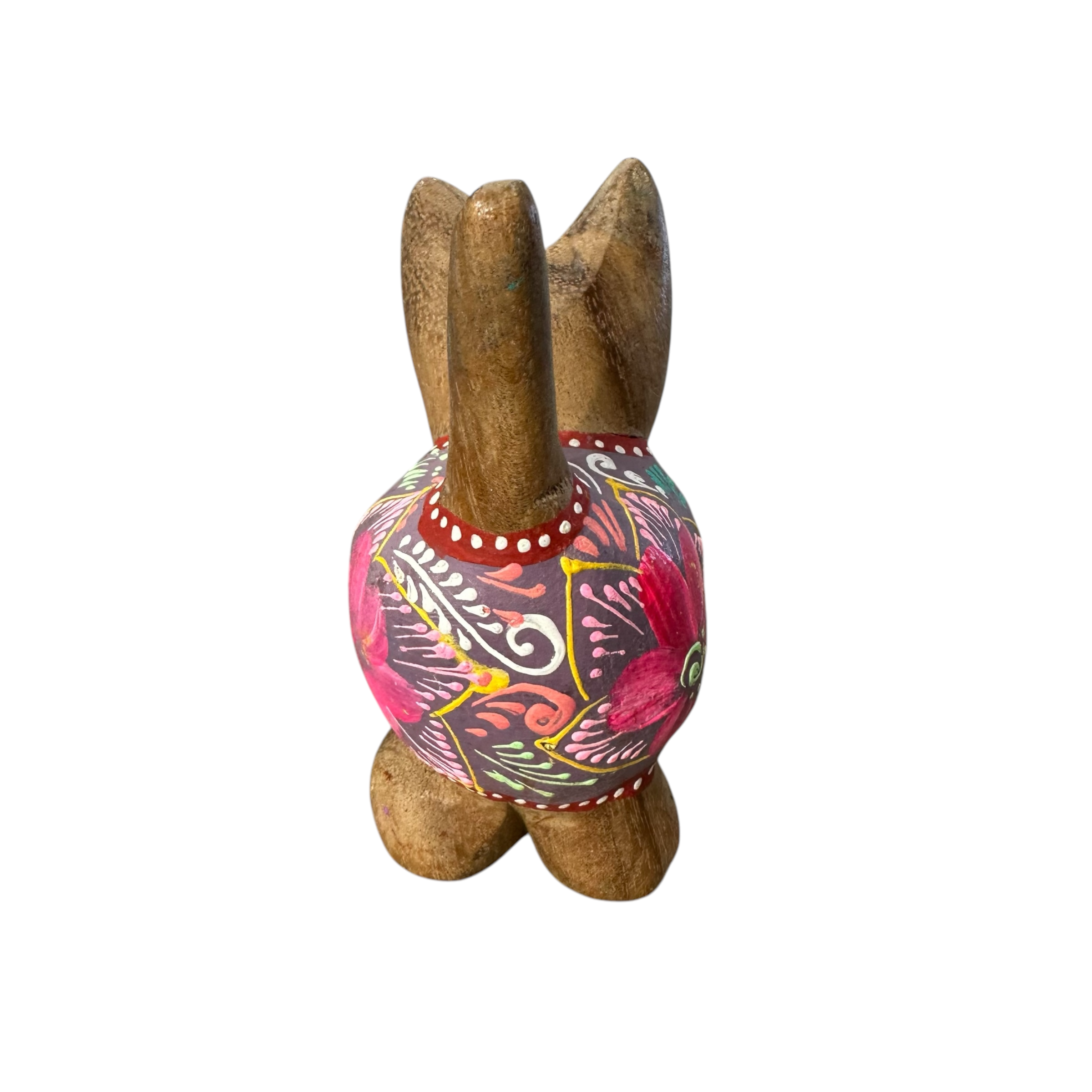 Brown with Pastel Floral – Rosewood Serenity Cat Music Frog Co